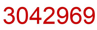 Number 3042969 red image