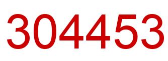 Number 304453 red image