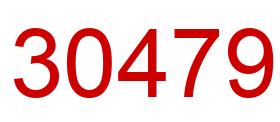 Number 30479 red image