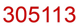 Número 305113 imagen rojo