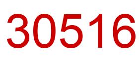 Number 30516 red image