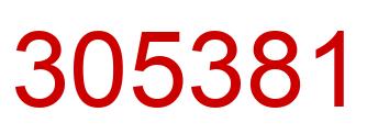 Number 305381 red image