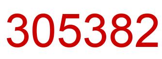 Number 305382 red image