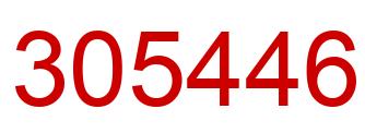 Number 305446 red image