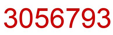 Number 3056793 red image