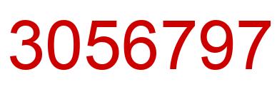 Number 3056797 red image