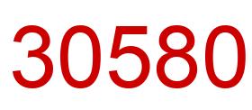 Number 30580 red image