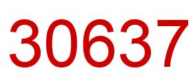 Number 30637 red image