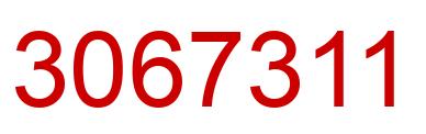 Number 3067311 red image