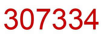Number 307334 red image