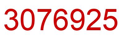 Number 3076925 red image