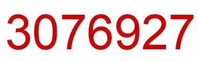 Number 3076927 red image