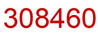 Number 308460 red image