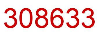 Número 308633 imagen rojo