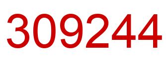 Number 309244 red image