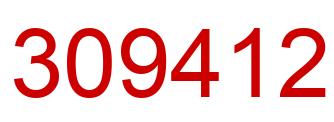 Number 309412 red image