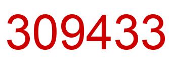 Number 309433 red image