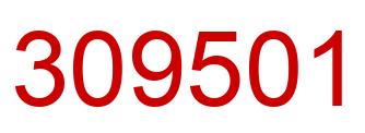 Number 309501 red image