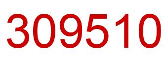 Number 309510 red image