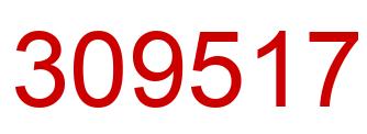 Number 309517 red image