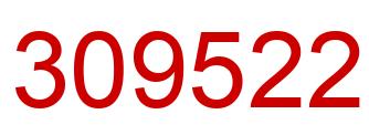 Number 309522 red image