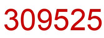 Number 309525 red image