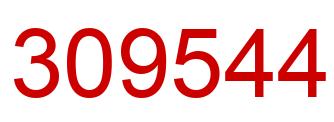 Number 309544 red image