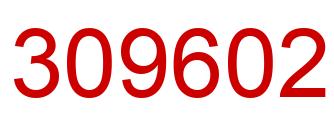 Number 309602 red image