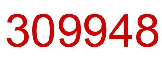 Number 309948 red image