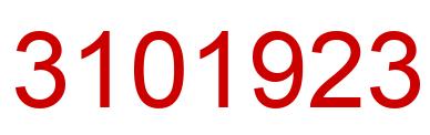 Number 3101923 red image