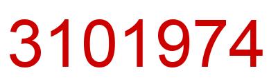 Number 3101974 red image