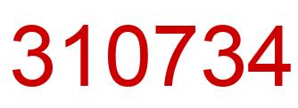 Número 310734 imagen rojo