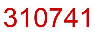 Número 310741 imagen rojo