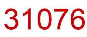 Número 31076 imagen rojo