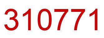 Número 310771 imagen rojo