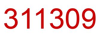 Número 311309 imagen rojo