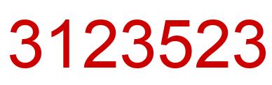 Number 3123523 red image