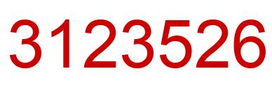 Number 3123526 red image