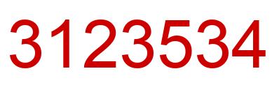 Number 3123534 red image