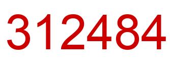 Number 312484 red image