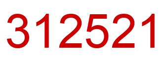 Number 312521 red image