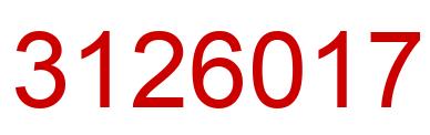 Number 3126017 red image