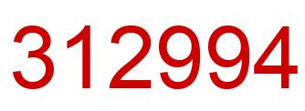 Number 312994 red image