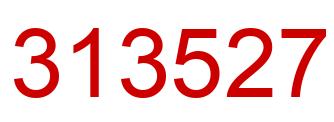 Number 313527 red image
