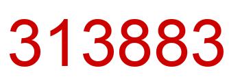 Number 313883 red image