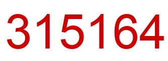 Number 315164 red image