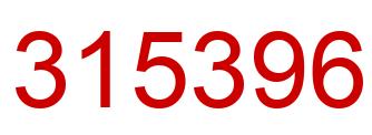 Número 315396 imagen rojo