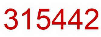 Número 315442 imagen rojo