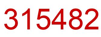 Número 315482 imagen rojo