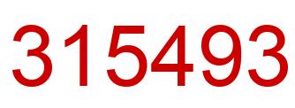 Número 315493 imagen rojo